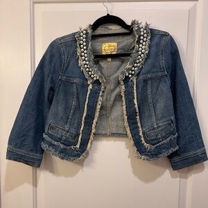 vintage 2000s princess vera wang denim jacket
